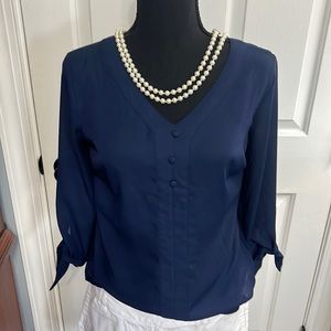 Navy Blouse